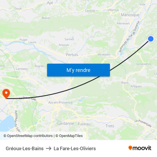 Gréoux-Les-Bains to Gréoux-Les-Bains map