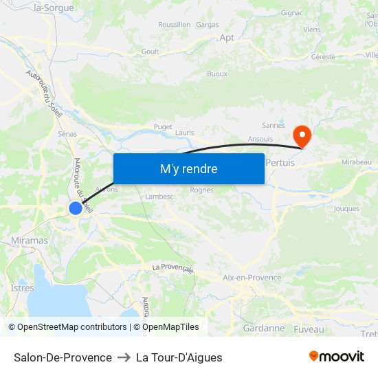 Salon-De-Provence to Salon-De-Provence map
