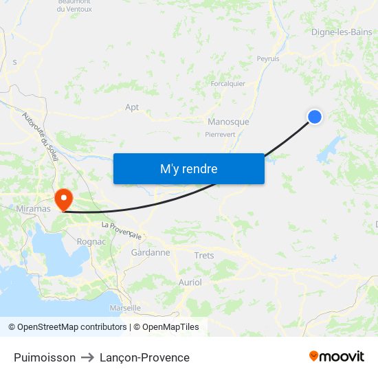 Puimoisson to Puimoisson map