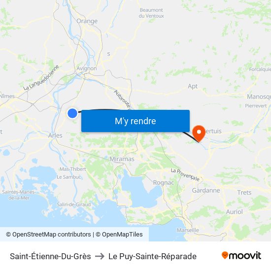 Saint-Étienne-Du-Grès to Saint-Étienne-Du-Grès map