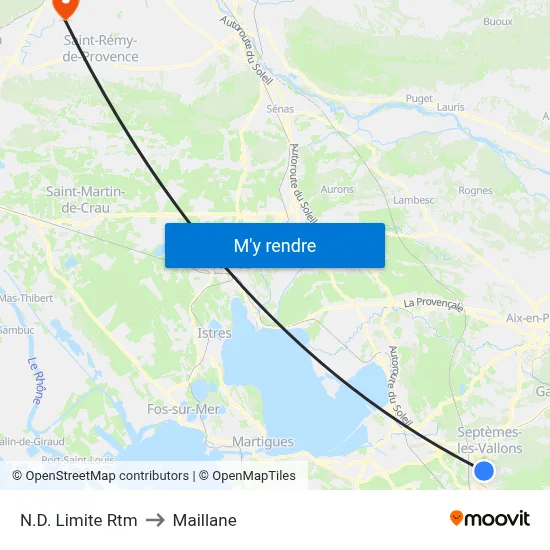 N.D. Limite Rtm to Maillane map