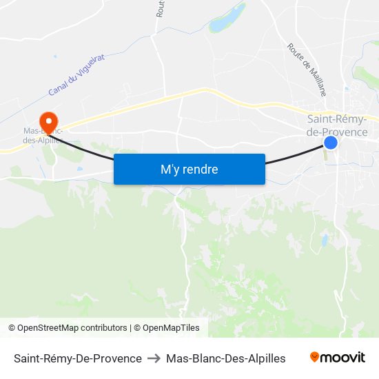 Saint-Rémy-De-Provence to Saint-Rémy-De-Provence map