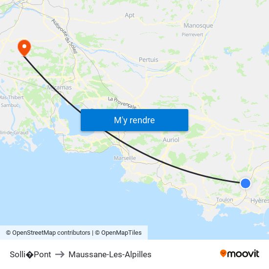 Solli�Pont to Solli�Pont map