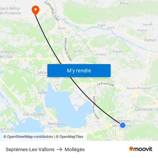 Septèmes-Les-Vallons to Septèmes-Les-Vallons map