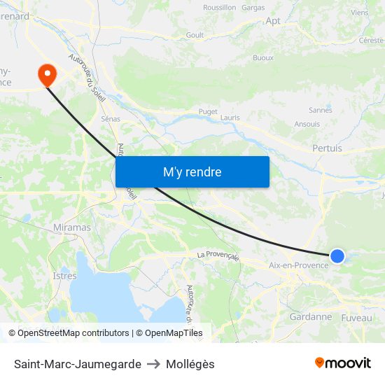 Saint-Marc-Jaumegarde to Saint-Marc-Jaumegarde map