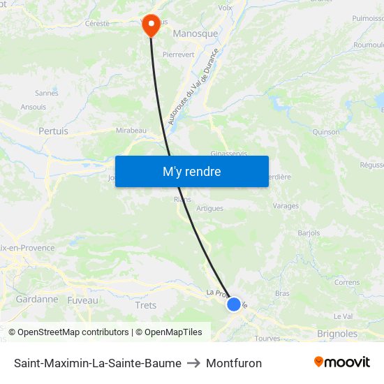 Saint-Maximin-La-Sainte-Baume to Saint-Maximin-La-Sainte-Baume map