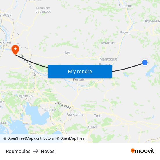 Roumoules to Noves map