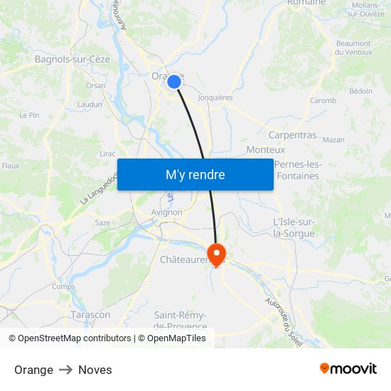 Orange to Noves map