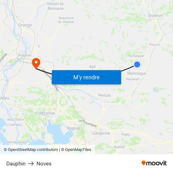 Dauphin to Noves map