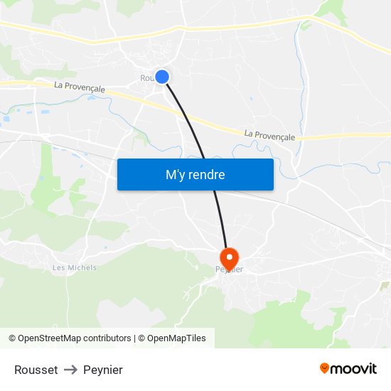 Rousset to Peynier map