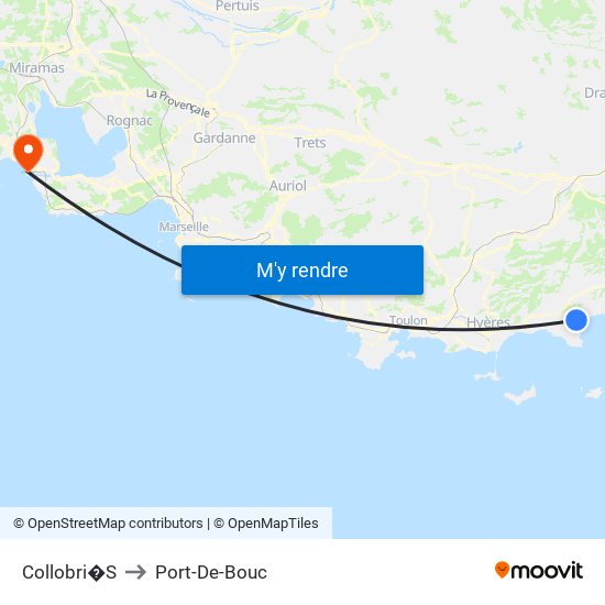 Collobri�S to Port-De-Bouc map