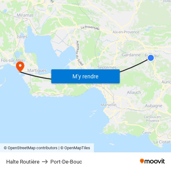 Halte Routière to Port-De-Bouc map