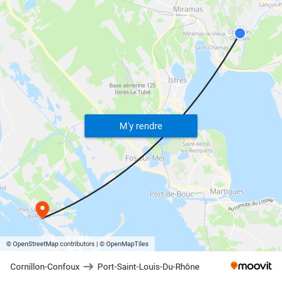 Cornillon-Confoux to Port-Saint-Louis-Du-Rhône map