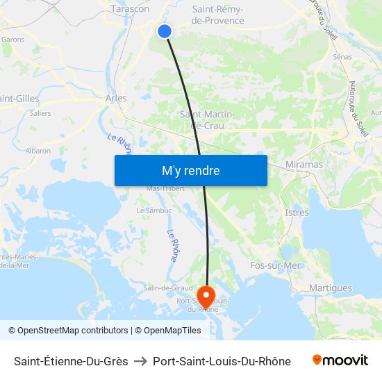 Saint-Étienne-Du-Grès to Port-Saint-Louis-Du-Rhône map
