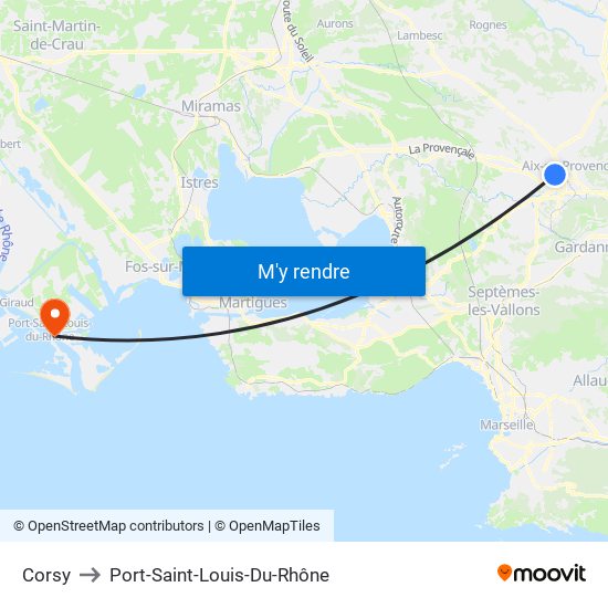 Corsy to Port-Saint-Louis-Du-Rhône map