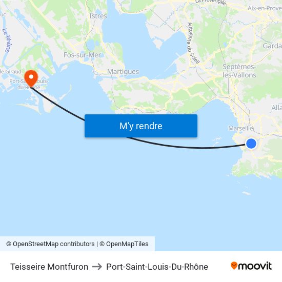 Teisseire Montfuron to Port-Saint-Louis-Du-Rhône map