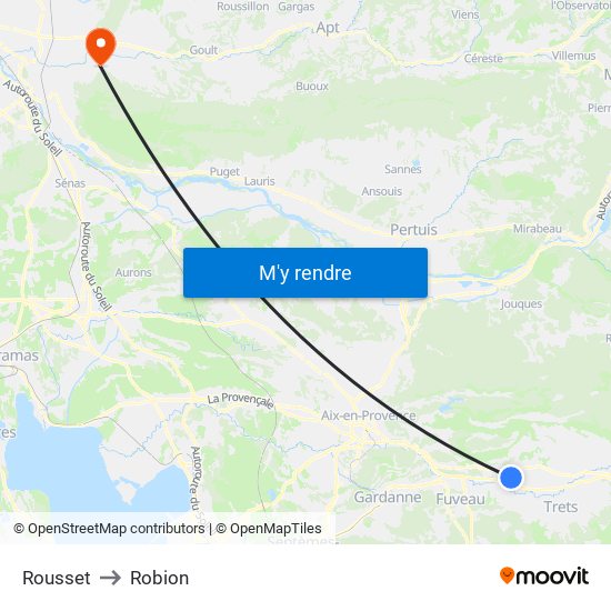 Rousset to Robion map