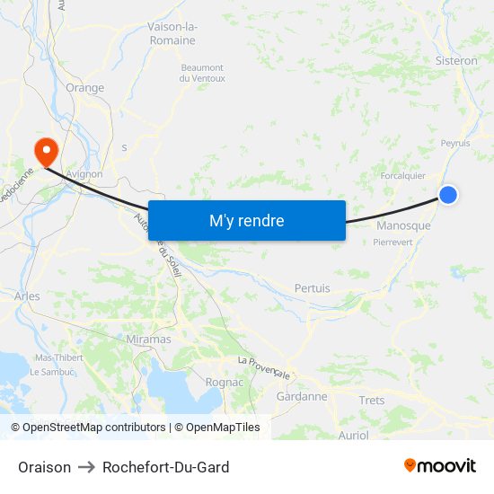 Oraison to Oraison map