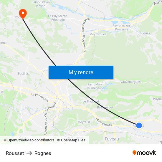 Rousset to Rognes map