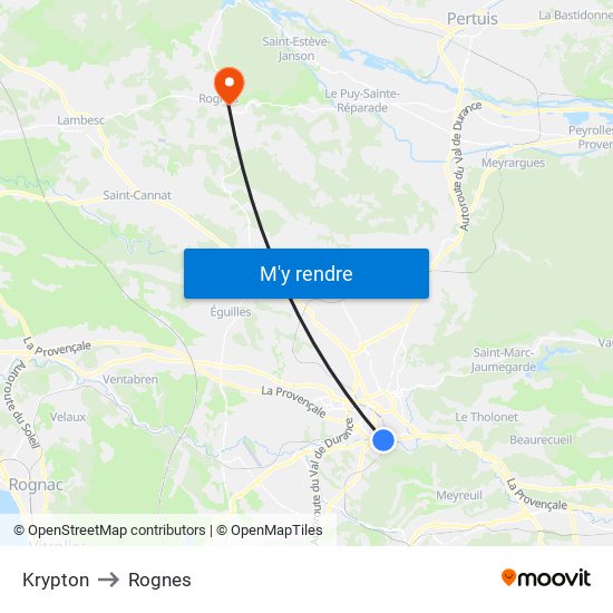 Krypton to Rognes map