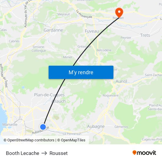 Booth Lecache to Rousset map