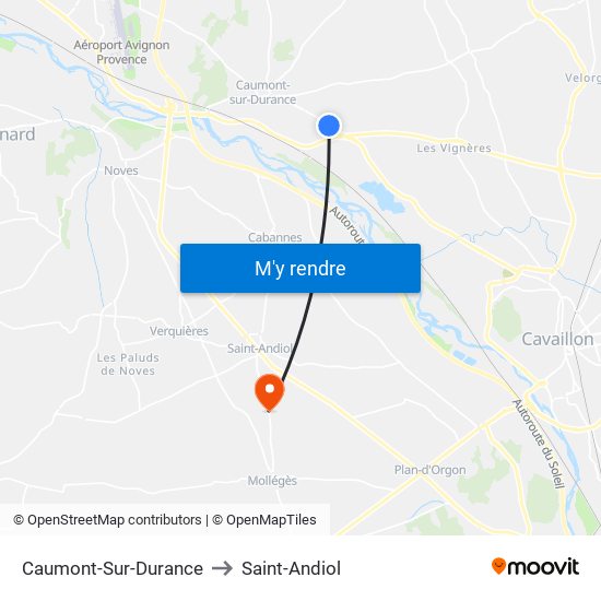 Caumont-Sur-Durance to Caumont-Sur-Durance map