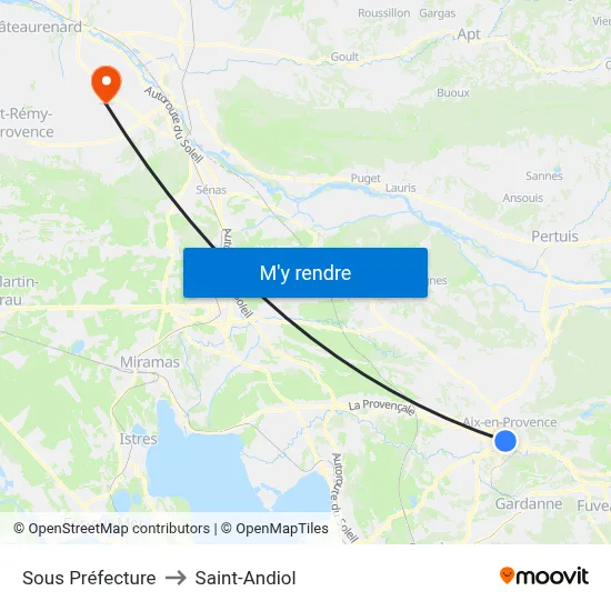 Sous Préfecture to Saint-Andiol map