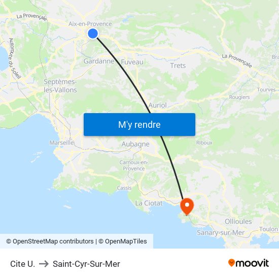 Cite  U. to Saint-Cyr-Sur-Mer map