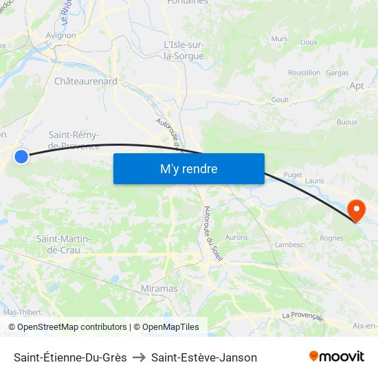 Saint-Étienne-Du-Grès to Saint-Étienne-Du-Grès map
