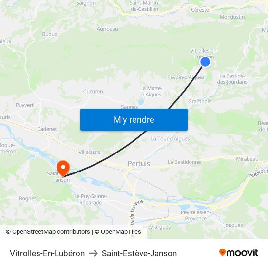 Vitrolles-En-Lubéron to Vitrolles-En-Lubéron map