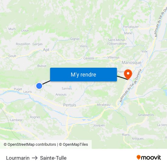 Lourmarin to Lourmarin map