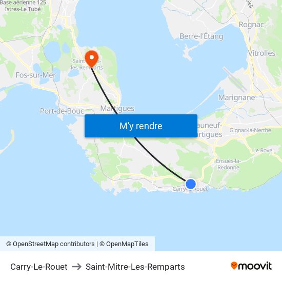 Carry-Le-Rouet to Saint-Mitre-Les-Remparts map