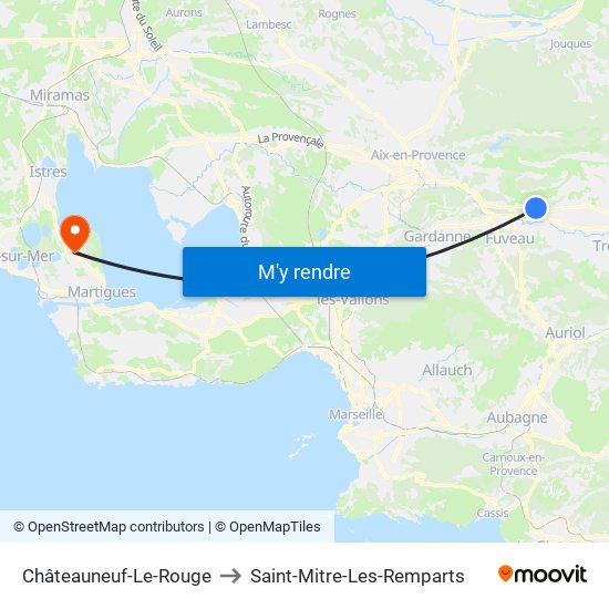 Châteauneuf-Le-Rouge to Saint-Mitre-Les-Remparts map