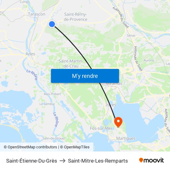 Saint-Étienne-Du-Grès to Saint-Étienne-Du-Grès map