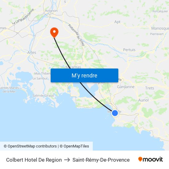 Colbert Hotel De Region to Saint-Rémy-De-Provence map