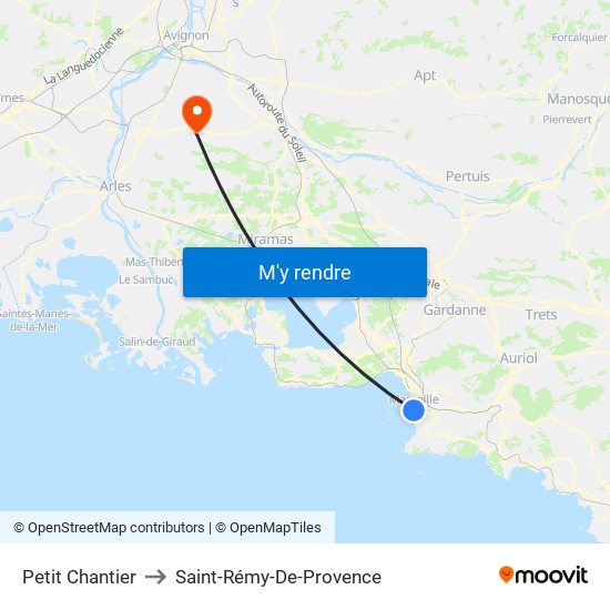 Petit Chantier to Saint-Rémy-De-Provence map