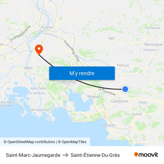 Saint-Marc-Jaumegarde to Saint-Marc-Jaumegarde map
