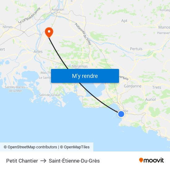 Petit Chantier to Saint-Étienne-Du-Grès map