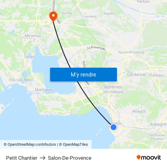 Petit Chantier to Salon-De-Provence map