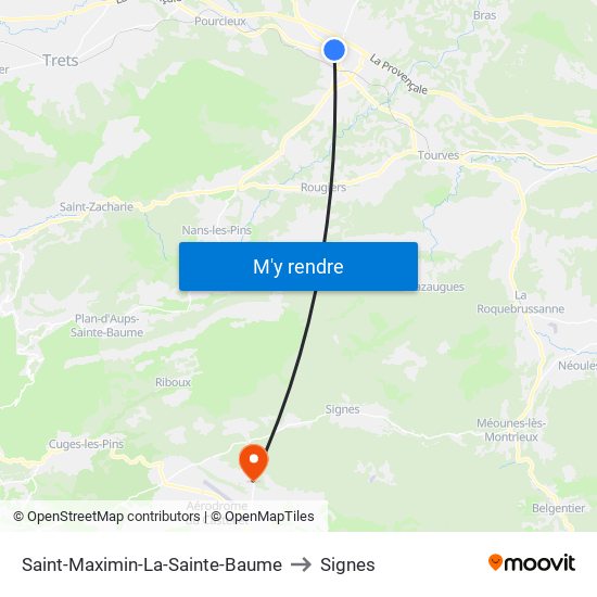 Saint-Maximin-La-Sainte-Baume to Saint-Maximin-La-Sainte-Baume map