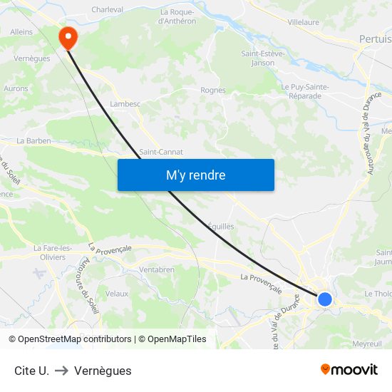 Cite  U. to Vernègues map