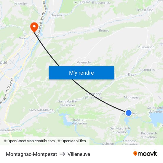 Montagnac-Montpezat to Villeneuve map