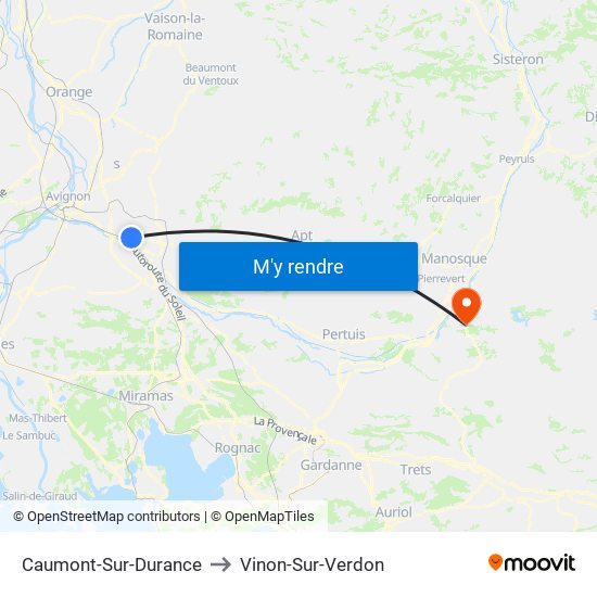 Caumont-Sur-Durance to Caumont-Sur-Durance map