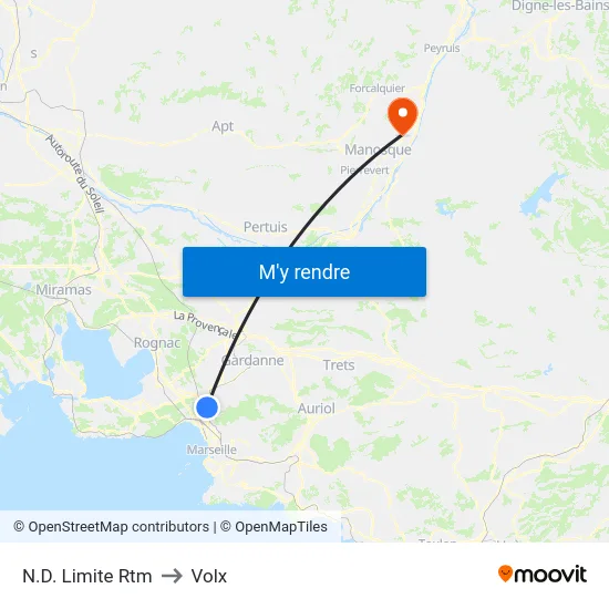 N.D. Limite Rtm to Volx map