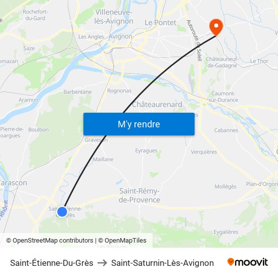 Saint-Étienne-Du-Grès to Saint-Étienne-Du-Grès map