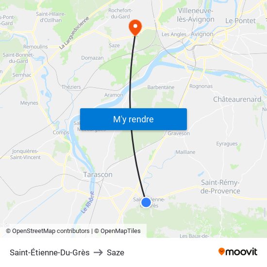 Saint-Étienne-Du-Grès to Saint-Étienne-Du-Grès map