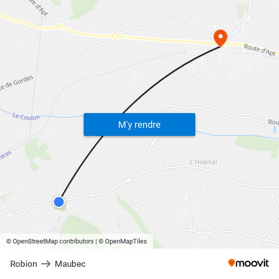 Robion to Robion map