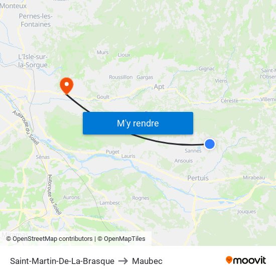 Saint-Martin-De-La-Brasque to Maubec map