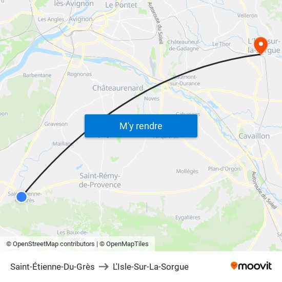 Saint-Étienne-Du-Grès to Saint-Étienne-Du-Grès map