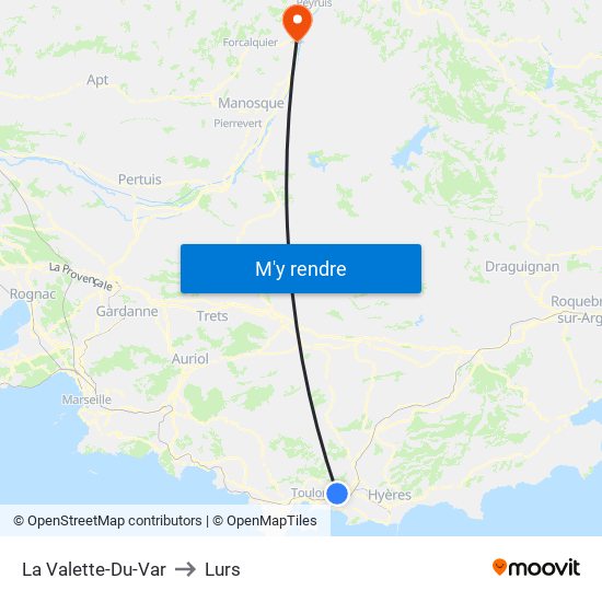 La Valette-Du-Var to La Valette-Du-Var map